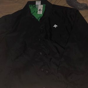 LRG L black jacket raincoat windbreaker